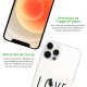 Coque iPhone 12/12 Pro silicone transparente L.O.V.E ultra resistant Protection housse Motif Ecriture Tendance Evetane