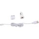 Chargeur voiture Enjoy 1A blanc adaptateur Micro USB et iPhone