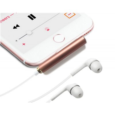 Adaptateur Lightning audio rose gold