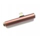 Adaptateur Lightning audio rose gold