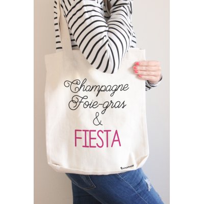 Tote bag Champagne Foie gras et Fiesta