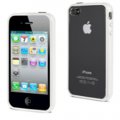 Housse Muvit silicone bimatiere blanche pour iPhone 5 / 5S avec protection ecran
