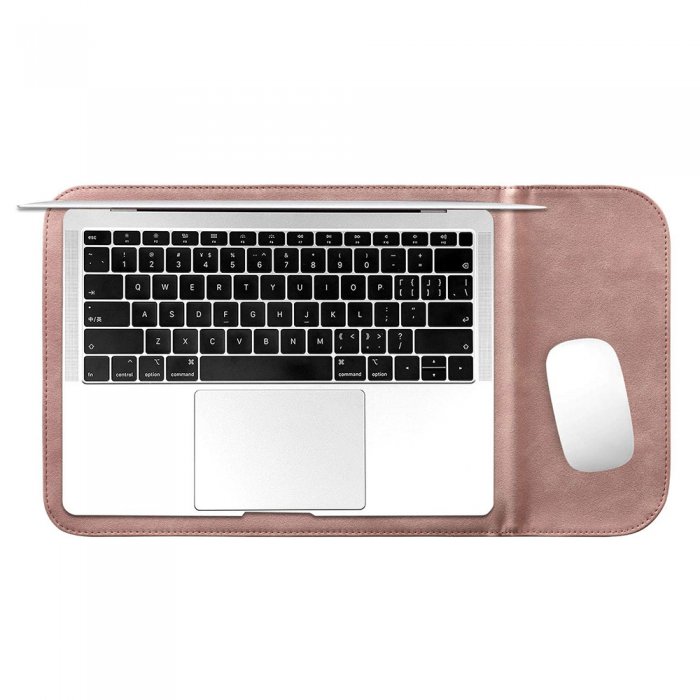 Coque De Protection Marron 13.3 Pouces En Cuir PU Pour Macbook Air