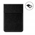 Housse de protection aspect cuir pour tablette, ordinateur compatible de 13,3 à 15,4 pouces Noir