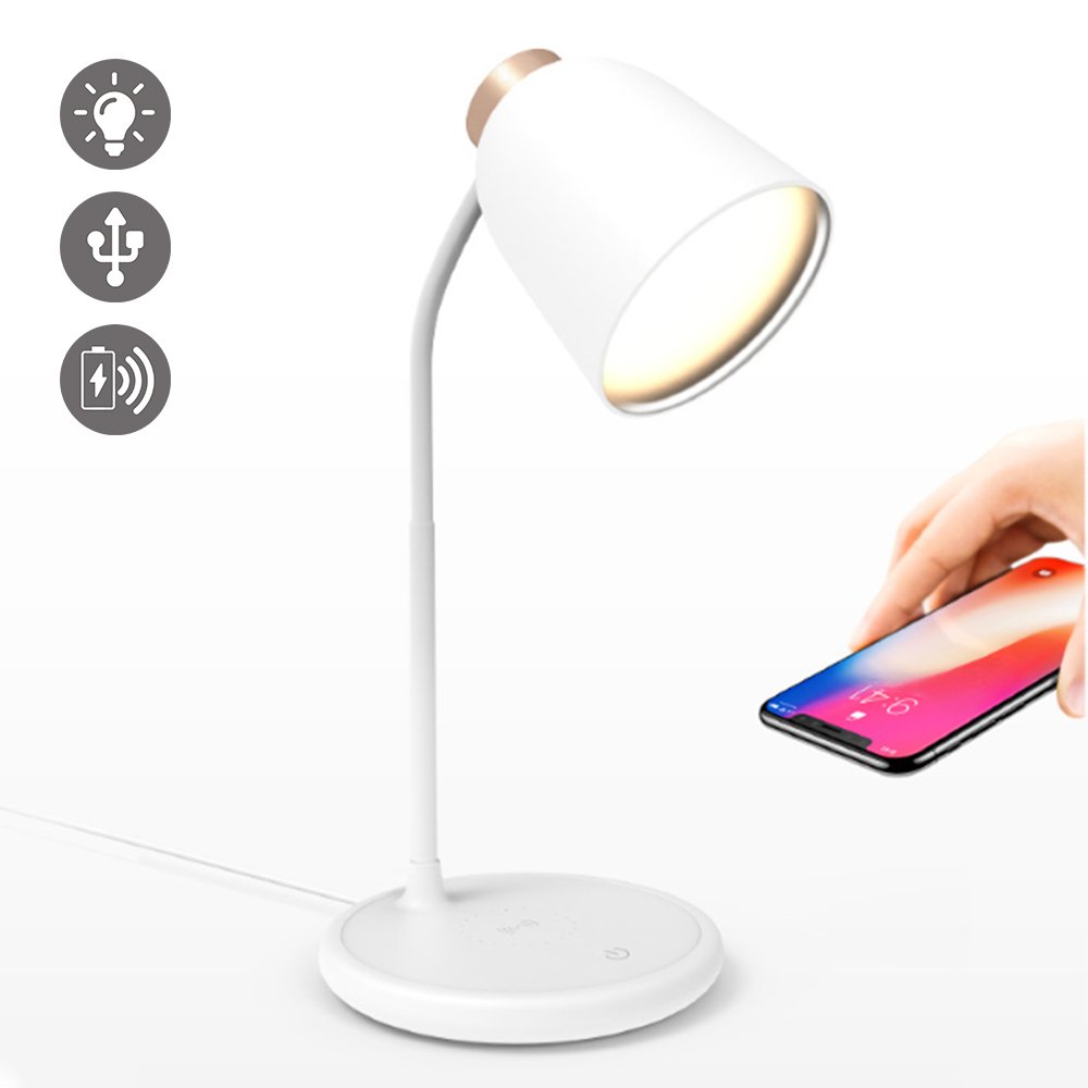Dimmable Lampe de Chevet avec Chargement USB & Type C