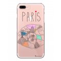 Coque iPhone 7 Plus/ 8 Plus rigide transparente Plan de Paris Dessin La Coque Francaise
