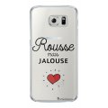 Coque Samsung Galaxy S6 rigide transparente Rousse mais jalouse Dessin La Coque Francaise