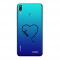 Coque Huawei Y7 2019 360 intégrale transparente Coeur love Tendance Evetane.