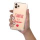 Coque iPhone 11 Pro anti-choc souple angles renforcés transparente Amour à la française La Coque Francaise