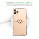 Coque iPhone 11 Pro anti-choc souple angles renforcés transparente Coeur Noir Amour La Coque Francaise