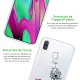 Coque Samsung Galaxy A40 silicone transparente Panda Pissenlit ultra resistant Protection housse Motif Ecriture Tendance Evetane