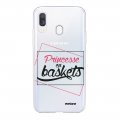 Coque Samsung Galaxy A40 silicone transparente Princesse En Baskets ultra resistant Protection housse Motif Ecriture Tendance Evetane