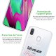 Coque Samsung Galaxy A40 silicone transparente Rêveuse mais princesse ultra resistant Protection housse Motif Ecriture Tendance Evetane