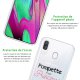 Coque Samsung Galaxy A40 silicone transparente Pompette mais princesse ultra resistant Protection housse Motif Ecriture Tendance Evetane