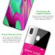 Coque Samsung Galaxy A40 silicone transparente Vernis Rose ultra resistant Protection housse Motif Ecriture Tendance Evetane