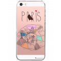 Coque iPhone SE / 5S / 5 rigide transparente Plan de Paris Dessin La Coque Francaise