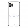 Coque iPhone 12/12 Pro Coque Soft Touch Glossy Moustache de luxe blanc Design La Coque Francaise
