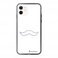 Coque iPhone 12 Mini Coque Soft Touch Glossy Moustache de luxe blanc Design La Coque Francaise