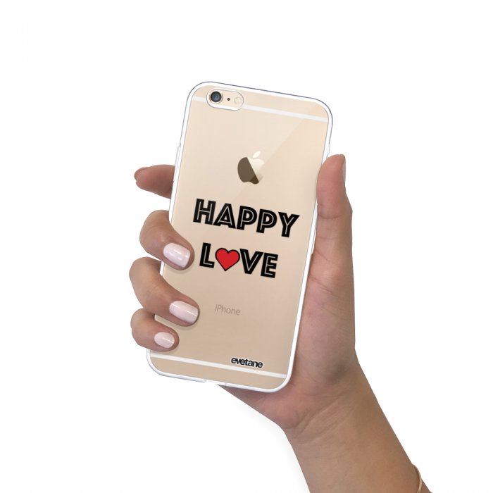 Coque en verre trempé Samsung Galaxy S10e Happy Love Ecriture