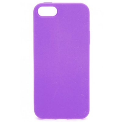 Coque silicone Xqisit Soft Grip violet pour iPhone 5