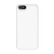 Coque silicone Nzup SoftyGel blanc glossy pour iPhone 5