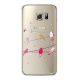 Coque rigide transparent Oiseaux Marbre pour Samsung Galaxy S6