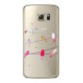 Coque Samsung Galaxy S6 rigide transparente Oiseaux Marbre Dessin Evetane