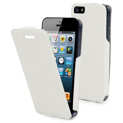 Muvit etui clapet iFlip blanc pour iPhone 5