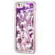 Coque EVETANE transparente Licornes Etoiles avec Paillettes Liquides pour iPhone 6/6S - Violet