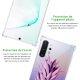 Coque Samsung Galaxy Note 10 Plus anti-choc souple angles renforcés transparente Ananas Dégradé Violet Evetane