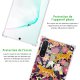 Coque Samsung Galaxy Note 10 Plus anti-choc souple angles renforcés transparente Léopard et Fleurs Evetane