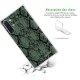 Coque Samsung Galaxy Note 10 Plus anti-choc souple angles renforcés transparente Python vert Evetane
