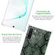 Coque Samsung Galaxy Note 10 Plus anti-choc souple angles renforcés transparente Python vert Evetane