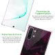 Coque Samsung Galaxy Note 10 Plus anti-choc souple angles renforcés transparente Mercure Bordeaux Evetane