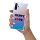 Coque Samsung Galaxy Note 10 Plus anti-choc souple angles renforcés transparente Happy Love Evetane