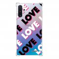 Coque Samsung Galaxy Note 10 Plus anti-choc souple angles renforcés transparente Love and Love Evetane