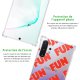 Coque Samsung Galaxy Note 10 Plus anti-choc souple angles renforcés transparente Fun orange Evetane