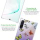 Coque Samsung Galaxy Note 10 Plus anti-choc souple angles renforcés transparente Papillons Multicolors Evetane
