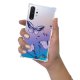 Coque Samsung Galaxy Note 10 Plus anti-choc souple angles renforcés transparente Papillons Violets Evetane
