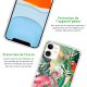 Coque iPhone 11 silicone transparente Animaux Tropicaux ultra resistant Protection housse Motif Ecriture Tendance Evetane