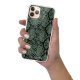 Coque iPhone 11 Pro silicone transparente Python vert ultra resistant Protection housse Motif Ecriture Tendance Evetane