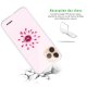 Coque iPhone 11 Pro silicone transparente Fleur Rose Fushia ultra resistant Protection housse Motif Ecriture Tendance Evetane