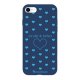 Coque iPhone 6/6S Silicone Liquide Douce bleu marine Pluie de Bonheur Bleu La Coque Francaise.