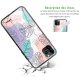 Coque iPhone 11 Pro Coque Soft Touch Glossy Feuilles Pastels Design Evetane