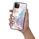 Coque iPhone 11 Pro Coque Soft Touch Glossy Feuilles Pastels Design Evetane