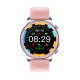 Montre connectée Bluetooth fitness iP67 avec mesure de la pression artérielle  - Rose