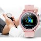 Montre connectée Bluetooth multi-sport,alerte sédentarité, surveillance du sommeil - Rose 