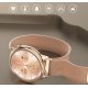 Montre connectée Bluetooth IP68 suivi d'activité, podomètre, température - bracelet métal OR