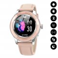 Montre connectée Bluetooth avec synchronisation des notifications - Rose Pale