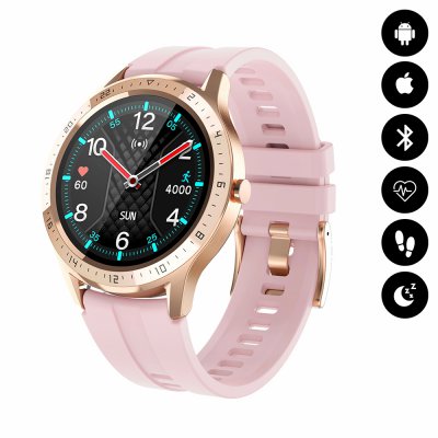 Montre connectée Bluetooth suivi d'activité physique - Rose